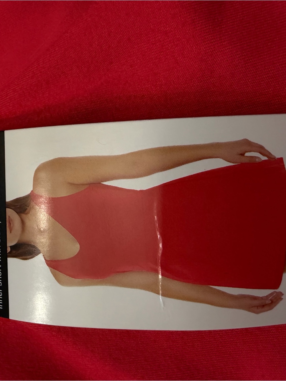 GAP Red Sleeveless Mini Dress with Scoop Neck